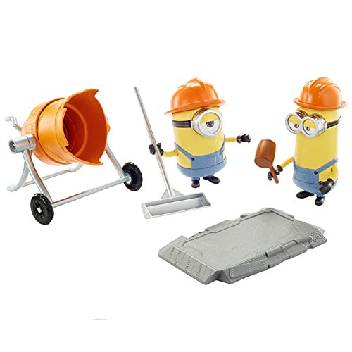 Minions Figuras traviesas y revoltosas STUART, CONSTRUCTION (Mattel GMF16)