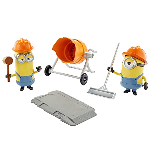 Minions Figuras traviesas y revoltosas STUART, CONSTRUCTION (Mattel GMF16)