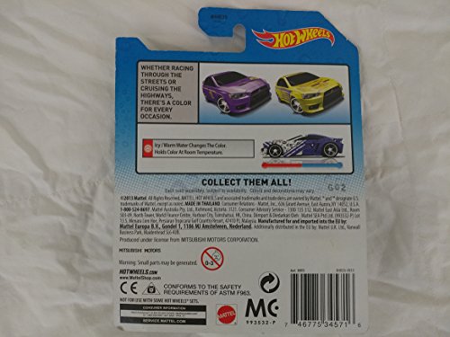 MITSUBISHI LANCER EVOLUTION X * COLOR SHIFTERS * 2014 Hot Wheels City Series 1:64 Scale Vehicle #19/48