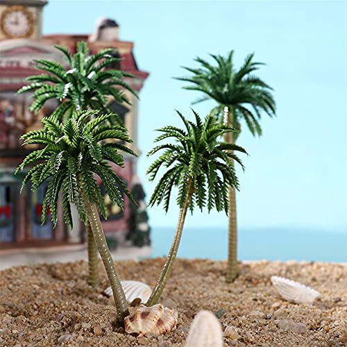 Mlysnd Arboles Maqueta, 30 Piezas Diorama árboles en Miniatura Hecho de Plástico para DIY, Mesa de Arena, Ferrocarril, Arquitectura, Paisaje en Miniatura (5-9cm, Verde)