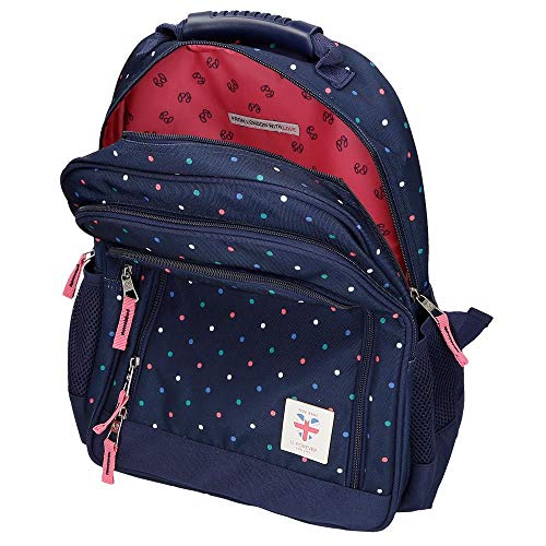 Mochila Pepe Jeans Molly, Azul, 28x38x13 cm