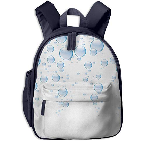 Mochilas Infantiles, Bolsa Mochila Niño Mochila Bebe Guarderia Mochila Escolar con Gotas De Agua De Lluvia Burbujas Líquido para Niños De 3 a 6 Años De Edad