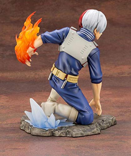 Modelo De Acción Estatua PVC Figuras De Acción Anime Figurita 17 Cm Boku No Hero Anime Hero In My Academy Figura Bakugou Katsuki Figura Ochaco Uraraka Todoroki Shouto Modelo -Todoroki Shouto