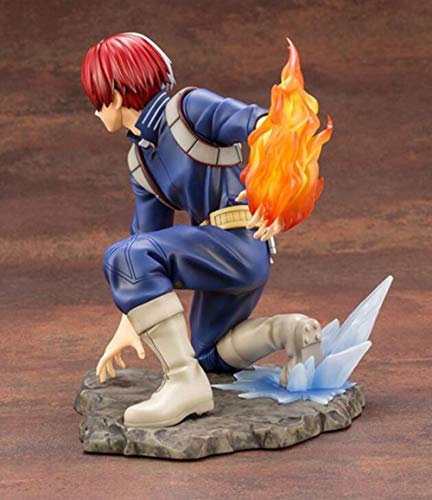 Modelo De Acción Estatua PVC Figuras De Acción Anime Figurita 17 Cm Boku No Hero Anime Hero In My Academy Figura Bakugou Katsuki Figura Ochaco Uraraka Todoroki Shouto Modelo -Todoroki Shouto