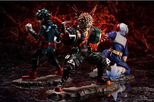 Modelo De Acción Estatua PVC Figuras De Acción Anime Figurita 17 Cm Boku No Hero Anime Hero In My Academy Figura Bakugou Katsuki Figura Ochaco Uraraka Todoroki Shouto Modelo -Todoroki Shouto