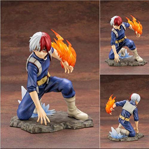 Modelo De Acción Estatua PVC Figuras De Acción Anime Figurita 17 Cm Boku No Hero Anime Hero In My Academy Figura Bakugou Katsuki Figura Ochaco Uraraka Todoroki Shouto Modelo -Todoroki Shouto