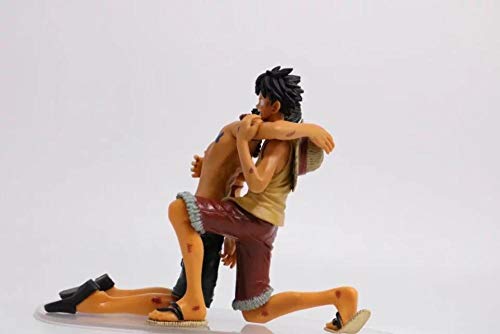 Modelo De Personaje Escena De Guerra En La Parte Superior De Luffy Death Of Ace 15Cm Pvc Figura De Acción De Colección Modelo De Juguete Mejor Regalo Para Niños Figuras De Colección Modelo De Juguet