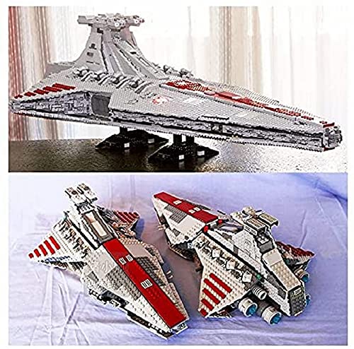 Mold King 21005, Bloques Construcción Republic Attack Cruiser Nave Espacial Grande MOC Compatible con Lego Star Wars USC - 6685 Piezas