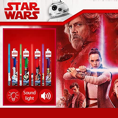 MOMAMOM Star Wars ​Sable Láser Extensible De Darth Vader Espadas​Láser Laser De Juguetee Star Wars Telescópicas Extensibles Plegables Juego Varilla ​Luminosa Led Láser Juguete B