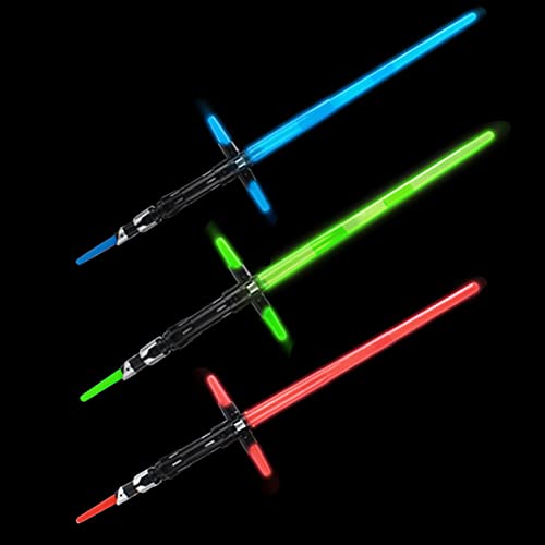 MOMAMOM Star Wars ​Sable Láser Extensible De Kylo REN Doble Hoja Led Y Sonid Espadas Laser De Juguete​Láser Telescópicas Sable Luz Sabre Láser Retráctil​Extensibles Plegables Niños Blue