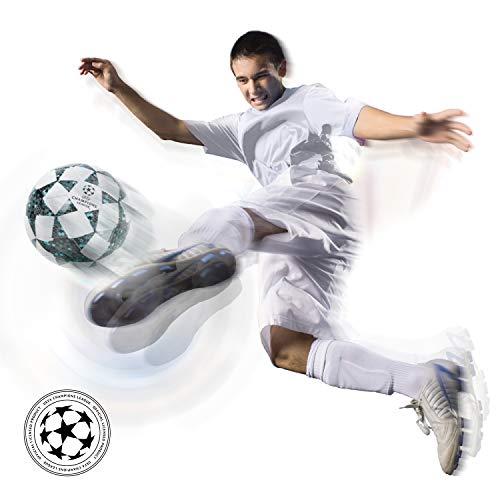 Mondo Toys 13846 - Balón de fútbol para Hombre, Talla 5, 400 g, Color Blanco, Negro y Azul