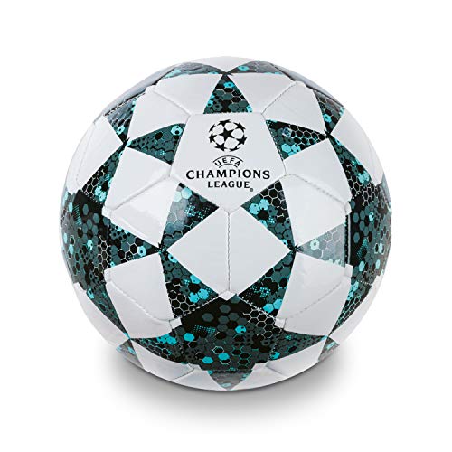 Mondo Toys 13846 - Balón de fútbol para Hombre, Talla 5, 400 g, Color Blanco, Negro y Azul