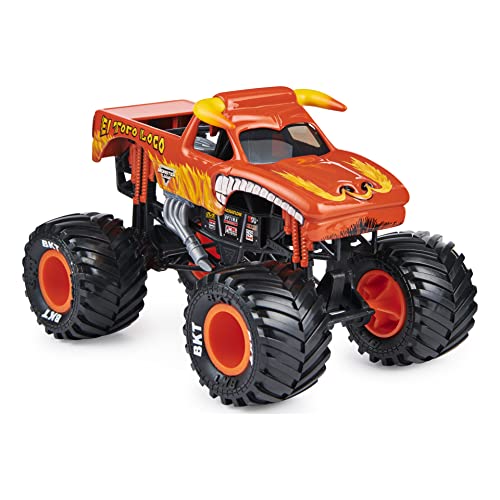 Monster Jam, Collector Die-Cast Vehicle, Scale Official El Toro Loco Monster Truck, vehículo de coleccionista Fundido a presión, Escala 1:24 (Spin Master 6060892)