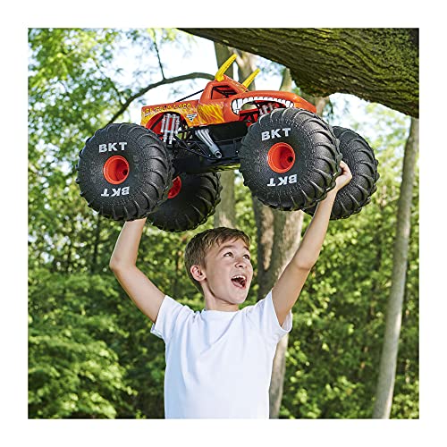 Monster Jam, MEGA El Toro Loco - Camión monstruo de control remoto para niños y adultos, escala 1:6