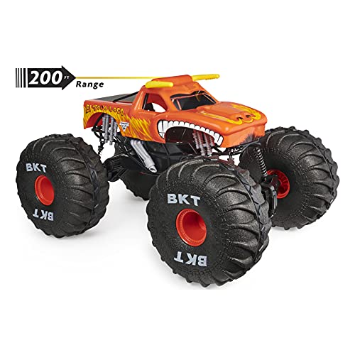 Monster Jam, MEGA El Toro Loco - Camión monstruo de control remoto para niños y adultos, escala 1:6