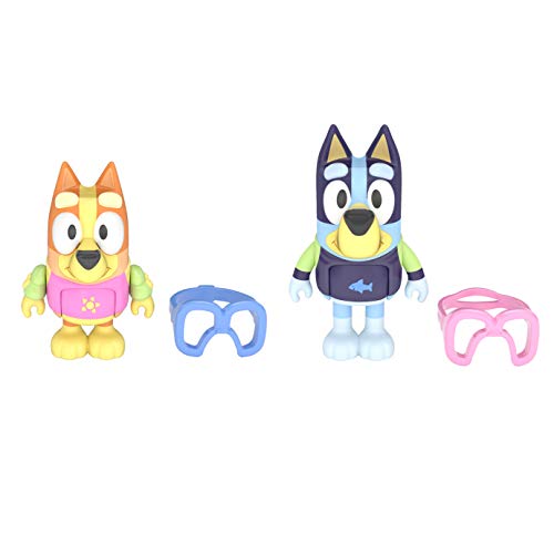 Moose Toys Pool Time: Bluey & Bingo Figura 2-Pack Multicolor Talla Única