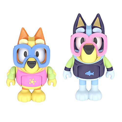 Moose Toys Pool Time: Bluey & Bingo Figura 2-Pack Multicolor Talla Única