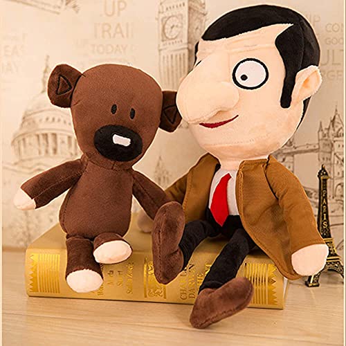 Mr. Bean and Bear Bean's - Oso de peluche (30 cm), diseño de oso de peluche con dibujos animados realistas