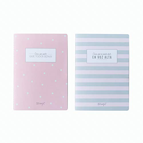 Mr. Wonderful WOA09177ES - Set de 2 libretas para mentes inquietas