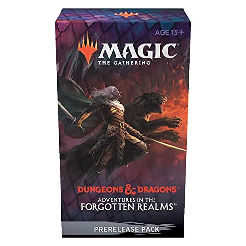 MTG Dungeons & Dragons Adventures in The Forgotten Realms Prerelease Kit - 6 Draft Boosters, Dados, Promoción