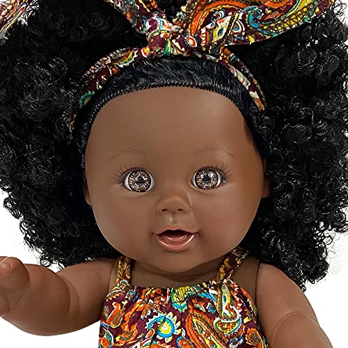 Muñeca Negra de 12 Pulgadas, muñeca Africana para niños, muñeca de Juego de Moda, niñas