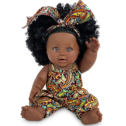 Muñeca Negra de 12 Pulgadas, muñeca Africana para niños, muñeca de Juego de Moda, niñas