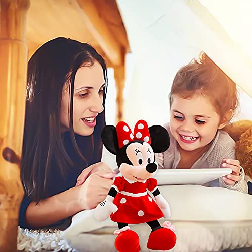 Muñeco de Peluche de Disney,Hilloly Muñeco de Peluche Suave, Muñeco de Peluche,Muñecos para Niños,figura de peluche de Mickey Mouse de Disney,Colorido,35 cm