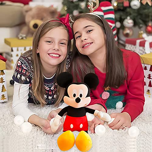 Muñeco de Peluche de Disney,Hilloly Muñeco de Peluche Suave, Muñeco de Peluche,Muñecos para Niños,figura de peluche de Mickey Mouse de Disney,Colorido,35 cm