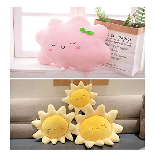 Muñeco de peluche Felpa rellena juguetes lindos Emojis, Almohada sofás-cama creativas Cojines Decoración del hogar for niños Juegos cojines Abrazo felpa almohadas Muñeca ( Color : Blue , Size : S )