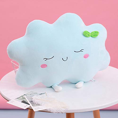 Muñeco de peluche Felpa rellena juguetes lindos Emojis, Almohada sofás-cama creativas Cojines Decoración del hogar for niños Juegos cojines Abrazo felpa almohadas Muñeca ( Color : Blue , Size : S )