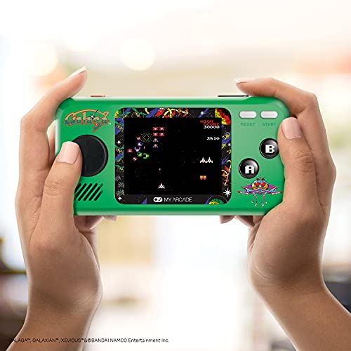 MY ARCADE-3244 Galaga Pocket Player, Color Verde (3244)