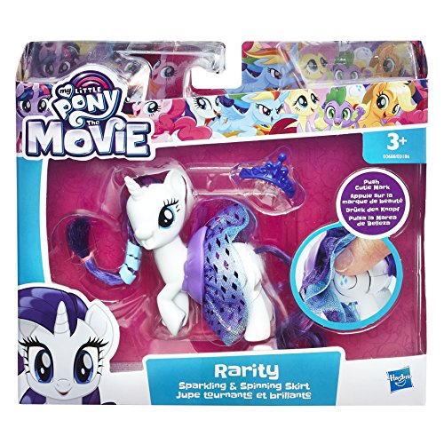 MY LITTLE PONY E0688EL2 La película Sparkling and Spinning Skirt Rarity Figura de acción