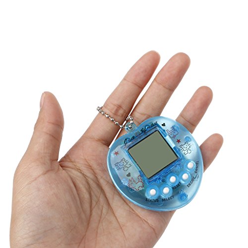 MYBOON Cute Heart Shape LCD Virtual Digital Pet Máquina de Juego electrónica con Llavero Máquina de Juego de Mascotas electrónica