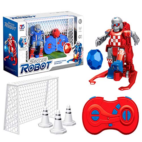 mysticall Juguete de Robot de fútbol con Control Remoto para niños, Juego de Juguete de fútbol con Control Remoto inalámbrico, con Robots, Objetivos de fútbol, ​​balón de fútbol, ​​tapete de fútbol