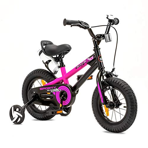 NB Parts - Bicicleta infantil para niños y niñas, BMX, a partir de 3 años, 12 pulgadas / 16 pulgadas, color Magenta mate., tamaño 12