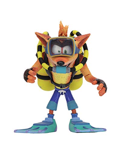 NECA Bandicoot Figura Scuba Crash, Multicolor (NECA41052)