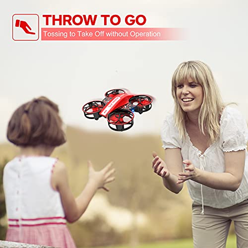 NEHEME NH330 Mini Drones para niños y principiantes adultos, Dron Quadcopter con Control Remoto, modo sin cabeza, lanzamiento para llevar, flip 3D y 2 baterías, Juguetes y regalos voladores RC