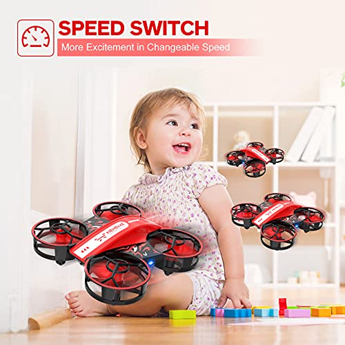 NEHEME NH330 Mini Drones para niños y principiantes adultos, Dron Quadcopter con Control Remoto, modo sin cabeza, lanzamiento para llevar, flip 3D y 2 baterías, Juguetes y regalos voladores RC