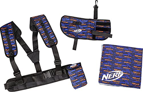 Nerf Elite Stealth Striker Set – Accesorios Nerf Set de 3 Piezas – Chaleco táctico, máscara Nerf y Funda para munición Nerf – Original Nerf Chaleco y Accesorios – Chaleco Infantil para niños y niñas