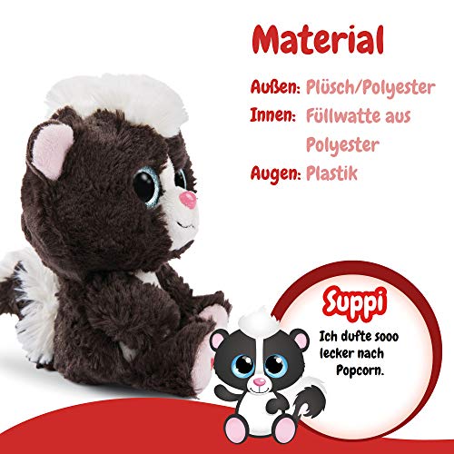 NICI - Glubschis Peluche Skunk Suppi , Negro y Blanco (45562)