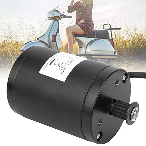 Nikou Motor de Cepillo de Rueda de sincronización - 24 V 120 W Accesorio de Motor de Cepillo de Rueda de par Grande para Scooter eléctrico Bicicleta Plegable