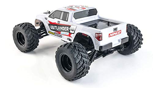 Ninco-NH93141 Ninco, NincoRacers Outlander. Monster truck teledirigido a escala 1/12 y tracción a las 4 ruedas. Medidas: 34x26x15,5 cm, color gris (NH93141)