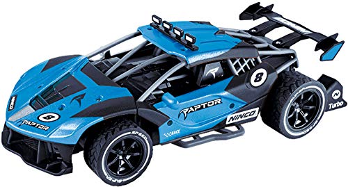 Ninco NincoRacers Raptor. Coche Radio Control Escala 1/16. Bateria y Cargador incluidos. 2.4GHz. +6 años. (NH93166), Color Azul