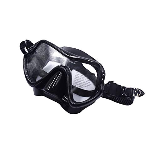 NINGXUE-MAOY Gafas de Buceo bajo el Agua la cámara, la Lente de Alto Rendimiento de Buceo, Gafas de natación Adecuado for la mayoría de Deportes-2 cámaras (Color : Black, Tamaño : S/M)