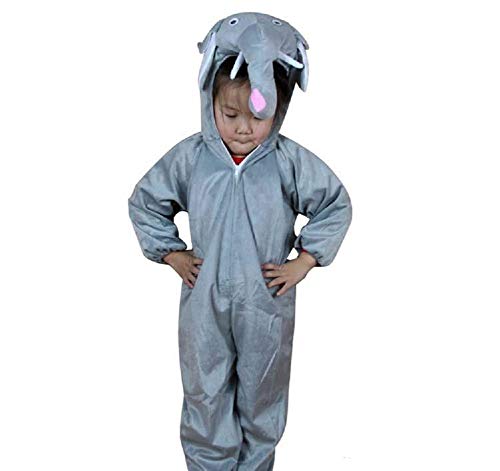 Niños Disfraces de Animales Niños Niñas Unisex Disfraces Cosplay Niños Onesie (Elefante, M (para niños de 90 a 105 cm de Altura))