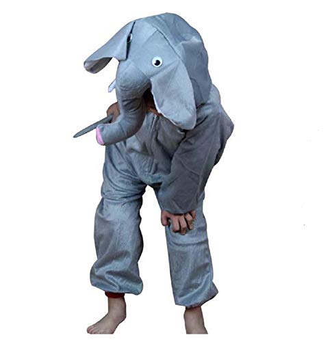 Niños Disfraces de Animales Niños Niñas Unisex Disfraces Cosplay Niños Onesie (Elefante, M (para niños de 90 a 105 cm de Altura))