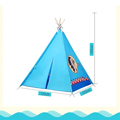 no-logo Teepee Tent for Kids Niños Plegables Play Tent for Girl and Boy with Carry Case 4 Polios Playhouse Juguete para Interiores y Exteriores