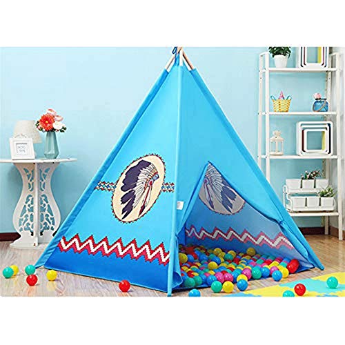 no-logo Teepee Tent for Kids Niños Plegables Play Tent for Girl and Boy with Carry Case 4 Polios Playhouse Juguete para Interiores y Exteriores