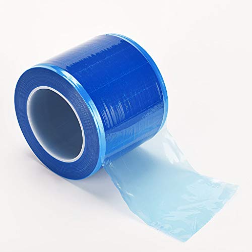 Nobranded 1200 Piezas/Rollo de película Protectora Sanitaria Impermeable desechable para máquina de Tatuaje Bolsas de protección con Tatuaje Oral - Azul