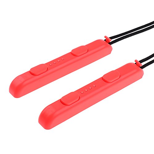 non-brand 2pcs Correa de Muñeca Accesorios de Videojuegos Compatible on Nintendo Switch Joy-con - Rojo